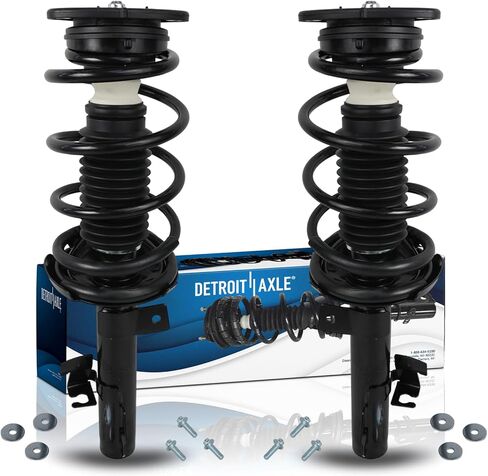 Detroit Axle - 2 Front Struts for 2007-2010 Ford Edge Lincoln MKX 2008 2009, Pair Struts w/Coil Spring Assembly Replacement Quick Install Ready Strut Shock Assembly in Saudi Arabia