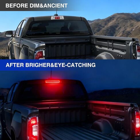 Third Brake Light Fit for 2009-2018 Dodge Ram 1500 2500 3500 4500 5500,Upgraded Plug&Play Smoked Lens 3rd Brake Light with Cargo Lights fit for Dodge Ram 1500 Accessories in Saudi Arabia