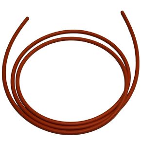 .093'' (3/32" Actual) Silicone O-Ring Cord Stock, 70A Durometer, 0.093" Thickness, 10' Piece, Red