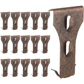 Brick Clips for Hanging Outdoors, 16Pcs Brick Clips Hooks Hangers No Drill Wall Clips for Outdoor Hanging Picture Hangers Mount on Brick Without Drilling Fits 2-1/4 to 2-2/5 Inch