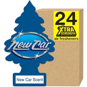 LITTLE TREES Air Fresheners Car Air Freshener. Xtra Strength Provides Long-Lasting Scent for Auto or Home. Extra Boost of Fragrance. Black Ice, 24 Air Fresheners