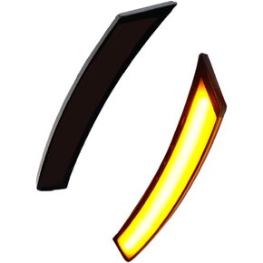 GTINTHEBOX Smoked Lens Amber LED Front Side Marker Lamps Compatible with 2006-2010 Pontiac Solstice,2007-2010 Saturn Sky