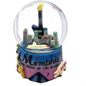 Memphis Tennessee Colorful Snow Globe 65mm