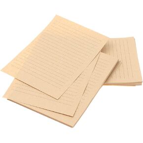 NUOLUX 100Pcs Vintage Kraft A5 Lined Letter Paper Retro Writing Paper for Home Office Stationary1