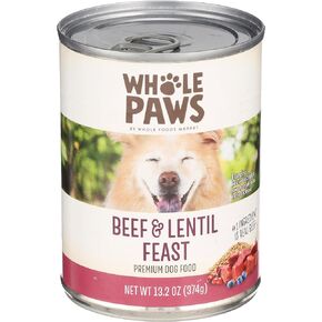 Whole Paws, Whole Paws, Beef and Lentil Recipe Dog Food, 13.2 Ounce