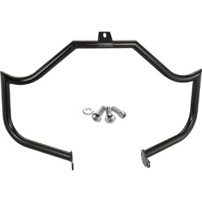 MoKitDora Softail Meathook Engine Guard Highway Crash Bar 1.25" Fat for Harley 2000-2017 FL Heritage Classic Deluxe Fat Boy Models, Black