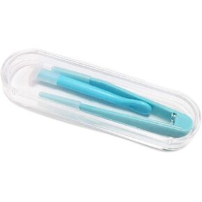 Galepromot Blue Contact Applicator, Contact Lens Remover Tool, Contact Lens Applicator Tool, Inserter/Remover+Tweezer with Soft Tip, for Contact Lens Cases Health and Household, Contact Lens Cases