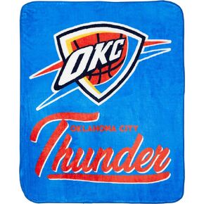 Northwest NBA Oklahoma City Thunder Unisex-Adult Raschel Throw Blanket, 50" x 60", Signature