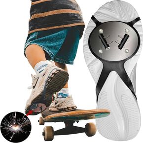 Sparking Flint Pads for Skateboards, Motorcycles & Bicycles: Essential Skateboard Accessories, Bike Pack Tools,Bike Pack Accessories,Sole Flint,Shoe Sparks(Rubber Band)