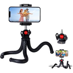 حامل ثلاثي للكاميرا من EMEET، حامل ثلاثي مرن صغير مع حامل هاتف ومسمار 1/4 بوصة، رأس كروي 360 درجة، حامل ثلاثي القوائم للهاتف بسعة تحميل 4.4 رطل، حامل ثلاثي صغير مدمج للهاتف/الكاميرا/كاميرا الويب in Kuwait