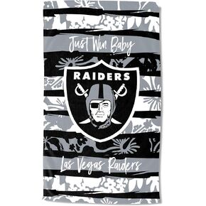 Northwest NFL Las Vegas Raiders Beach Towel, 35 x 60, Pocket