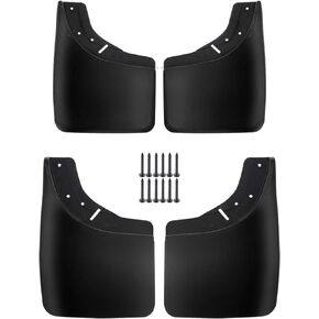 A-Premium Set of 4PCS Mud Flaps Splash Guards Mudguard Mudflaps Compatible with Chevrolet & GMC C/K Class, C1500 C2500 Suburban 92-99, C2500 K3500 88-20, Tahoe 95-99, Yukon 92-99, Truck, Front & Rear