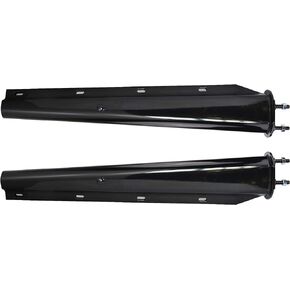 TBOZZ Black Straight Spring Loaded Mud Flap Hanger 2.5" Bolt Spacing,30" Length