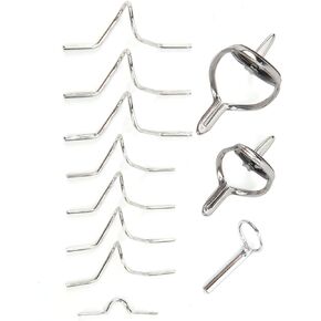 SALUTUY Guide Ferrules Rod, Fly Fishing Guide Stainless Steel with ABS Storage Box Not Prickle Hands for Fishing