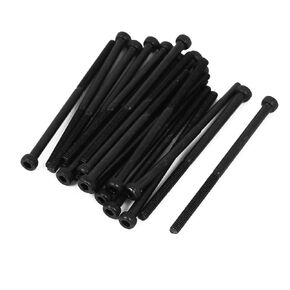 uxcell M3x60mm 12.9 Alloy Steel Hex Socket Screws Partially Threaded Bolt Black 20Pcs