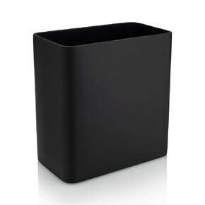 Marble Rectangular Trash Can for Home Office, Bedroom, Bathroom, Kitchen - 2.4 Gallon, 9 Liter Capacity - Fits in Narrow, Compact Spaces - Stable, Durable Polyresin