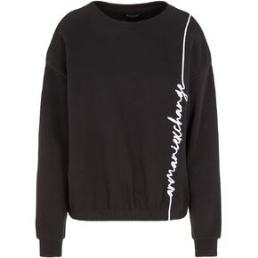A｜X ARMANI EXCHANGE Women's Signature Logo French Terry Pullover Sweatshirt