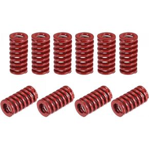 uxcell 3D Printer Die Spring, 10pcs 8mm OD 15mm Long Spiral Stamping Medium Load Compression Mould Die Springs for 3D Printer Electric Part, Red
