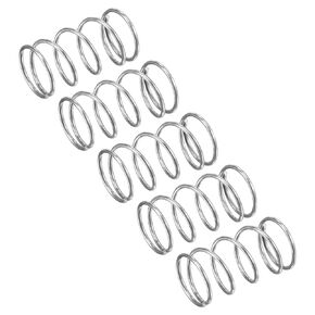 uxcell Compression Spring, 15Pcs 304 Stainless Steel, 15mm OD, 1.2mm Wire Size, 40mm Free Length, Silver Tone