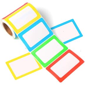 ملصقات FANGTEK ملونة سادة مقاس 3 1/2 × 2 1/4، 200 ملصق. in Kuwait