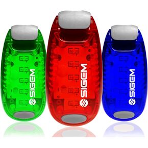 LED Safety Lights + Free Bonuses | Clip on Flashing Strobe Light High Visibility for Running Jogging Walking Cycling Best Reflective Gear for Kids Dogs Bicycle Helmet Bike Tail Light