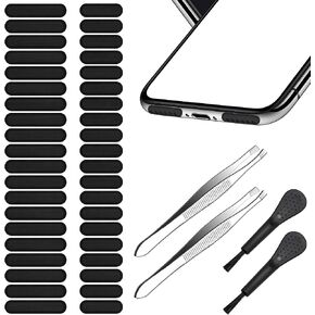Vanproo Mobile Phone Dustproof Net Stickers 40 Pcs Speaker Mesh Anti Dust Proof Adhesive Stickers with Tweezers and Mobile Phone Cleaning Brush,Universal Phone Protection Trumpet Kit in Saudi Arabia