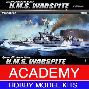 Academy Hobby Model Kits Scale Model : Battle Ships & Aircraft Carrier Kits (1/350 H.M.S. WARSPITE)
