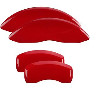 MGP Caliper Covers - Brake Caliper Covers 2011-2023 Dodge Durango - Front and Rear Set - Red
