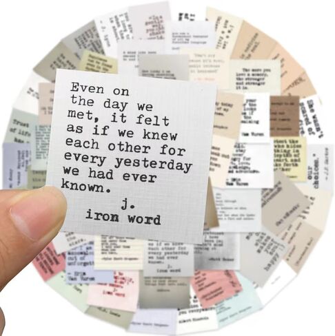 60Pcs Vintage Inspirational Stickers, Vintage Collection Quote Sticker Set, Inspirational Quote Stickers Motivational Junk Journal Word Stickers for Journaling Inspirational Scrapbook Stickers (B) in Saudi Arabia