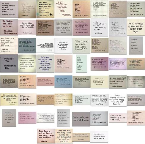 60Pcs Vintage Inspirational Stickers, Vintage Collection Quote Sticker Set, Inspirational Quote Stickers Motivational Junk Journal Word Stickers for Journaling Inspirational Scrapbook Stickers (B) in Saudi Arabia