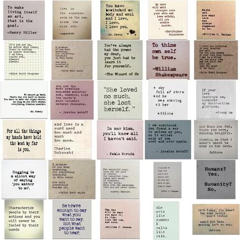 60Pcs Vintage Inspirational Stickers, Vintage Collection Quote Sticker Set, Inspirational Quote Stickers Motivational Junk Journal Word Stickers for Journaling Inspirational Scrapbook Stickers (B) in Saudi Arabia