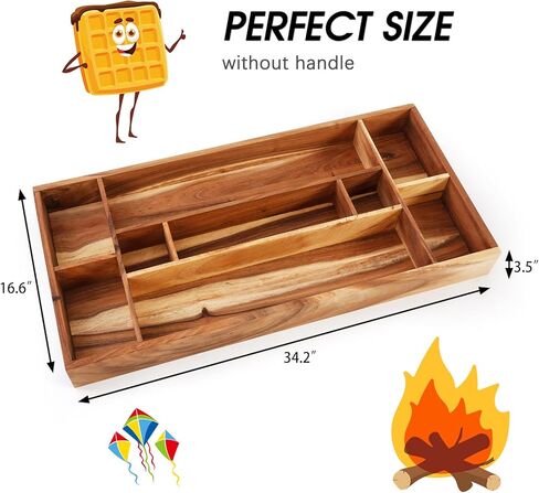 محطة Danrelax Walnut S'mores، صندوق صانع Smores كبير لمجموعة Smores، منظم ملحقات Smores، علبة Smores مع مقبض عتيق، صينية تقديم Smores (الخشب الطبيعي) in Kuwait