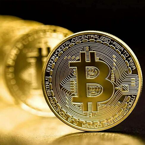 3Pcs Bitcoin Coin Physical Blockchain Cryptocurrency in Protective Collectable Gift Featuring Original Commemorative Tokens Chase Coin BTC Cryptocurrency Gold Silver and Bronze in Saudi Arabia