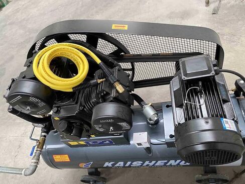 خرطوم هواء SANFU Hybrid PVC/Rubber مقاس 3/8 بوصة معرف × 6 أقدام، متين 300 رطل لكل بوصة مربعة، خفيف الوزن، مع وصلة توصيل نحاسية صناعية سريعة 1/4 بوصة، مقيدات الانحناء، أصفر in Kuwait