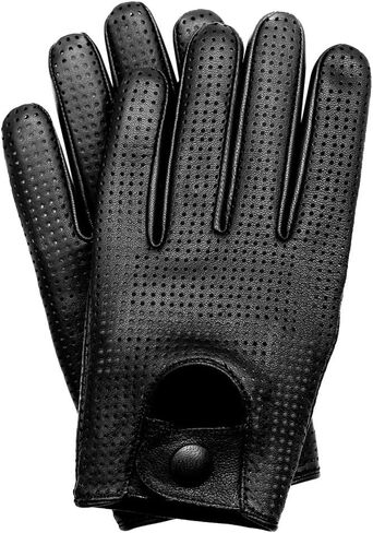 Riparo Motorsports Men's Genuine Leather Mesh Perforated Summer Driving Motorcycle Gloves in Saudi Arabia