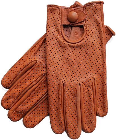 Riparo Motorsports Men's Genuine Leather Mesh Perforated Summer Driving Motorcycle Gloves in Saudi Arabia