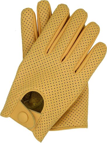 Riparo Motorsports Men's Genuine Leather Mesh Perforated Summer Driving Motorcycle Gloves in Saudi Arabia