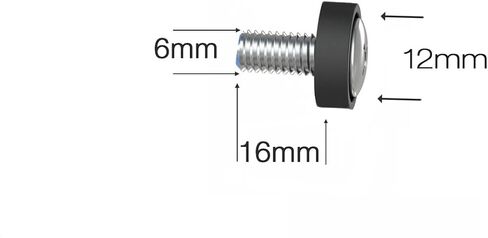 Lancher 60-Pack M6 x 16mm براغي وصواميل قفص لـ 1U 2U 6U 12U خادم رف خزائن رف جبل برغي قفص الجوز in Kuwait