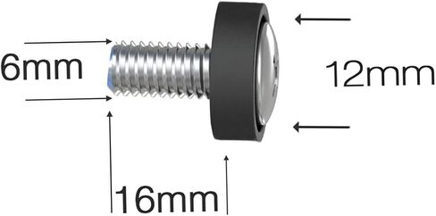 Lancher 60-Pack M6 x 16mm براغي وصواميل قفص لـ 1U 2U 6U 12U خادم رف خزائن رف جبل برغي قفص الجوز in Kuwait