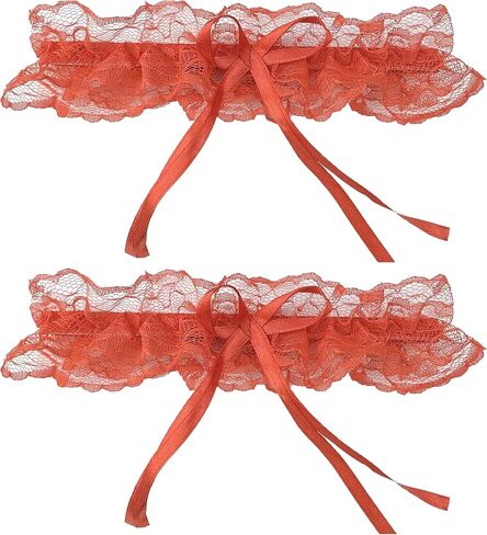 YunPeng 2 Pcs Wedding Bridal Garters Lace Sexy Leg Garter Belt for Wedding Party in Kuwait