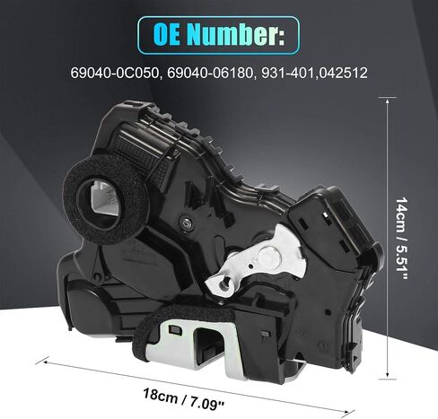 X AUTOHAUX قوة الباب قفل المحرك المحرك الأمامي الأيسر جانب السائق لتويوتا 4 عداء كامري تندرا سيكويا كورولا هايلاندر لكزس ES350 GS350 يستبدل 69040-0C050 69040-06180 931-401 in Kuwait