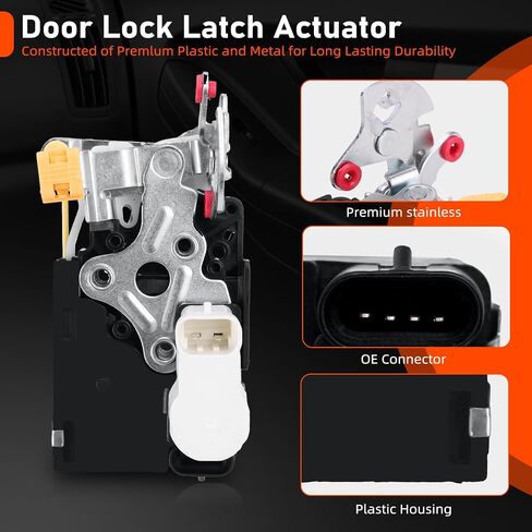 Door Lock Actuator,Front Right Passenger Side Latch Assembly Compatible with Chevy Avalanche,Silverado,Suburban,Tahoe & GMC Sierra,Yukon Replaces 931319,15053682,15068500,15110644 in Saudi Arabia