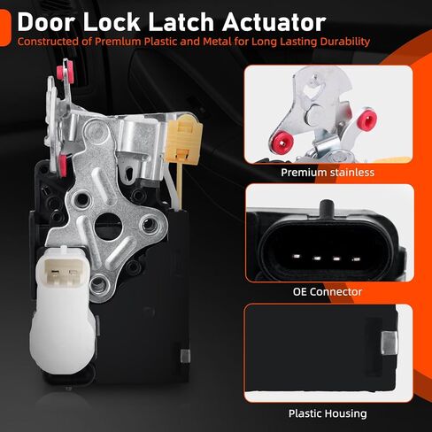 مشغل قفل الباب، مجموعة مزلاج جانب الراكب الأمامي الأيمن متوافقة مع تشيفي أفالانش، سيلفرادو، سوبربان، تاهو وجي إم سي سييرا، يوكون يستبدل 931319,15053682,15068500,15110644 in Kuwait