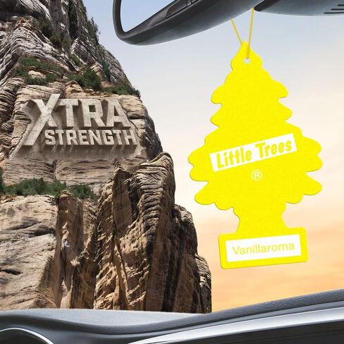 LITTLE TREES Air Fresheners Car Air Freshener. Xtra Strength Provides Long-Lasting Scent for Auto or Home. Extra Boost of Fragrance. Black Ice, 24 Air Fresheners in Kuwait