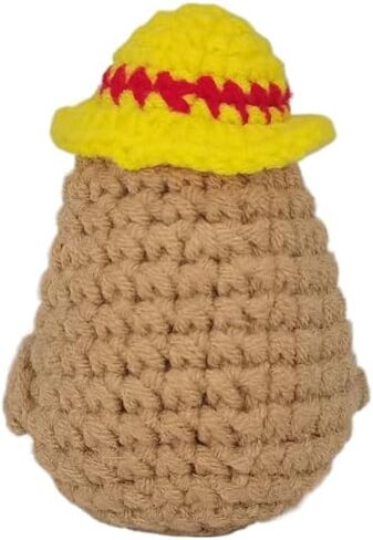 ITUOIDOU Positive Life Potato Handmade Crochet Knitted Mini Cute Interesting Emotional Support Potatoes Creative Funny Gifts Décor for Birthday Party Decoration Encouragement in Saudi Arabia