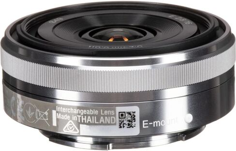 Sony E 16mm f/2.8 Lens Silver SEL16F28, Filter Kit, Cap Keeper, Cleaning Kit, and More in Saudi Arabia
