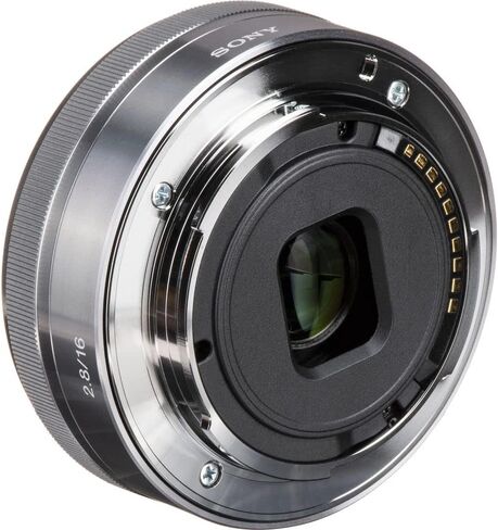 Sony E 16mm f/2.8 Lens Silver SEL16F28, Filter Kit, Cap Keeper, Cleaning Kit, and More in Saudi Arabia