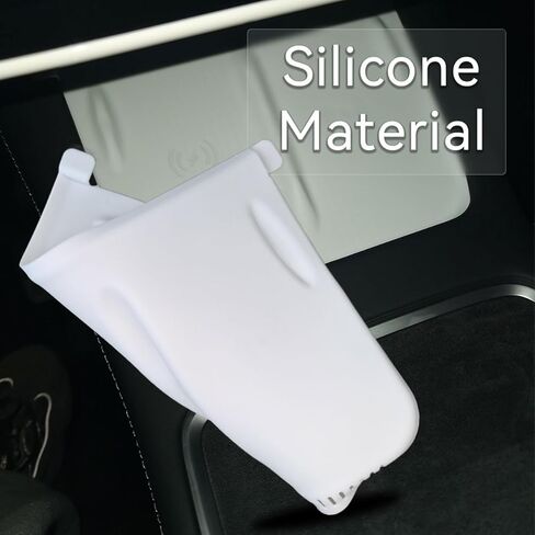 Naviurway Center Console شحن لاسلكي حصيرة سيليكون وسادة مقاومة للماء مضادة للانزلاق من ألياف الكربون الصناعية متوافقة مع Tesla Model 3 21-23 Model Y 21-24 الملحقات الداخلية 2 بطاقة مفتاح الأكمام in Kuwait