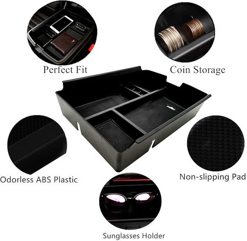 Center Console Organizer fit for VW Atlas and Cross Sport 2018 2019 2020 2021 2022 2023 Interior Storage Box Accessories (Not fit for 2024) (Console Organizer) in Saudi Arabia