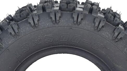 AlveyTech 13x5.00-6 Tire (Set of 4) - Replacement for Mega/Monster Moto, Pit Bike, Taotao Parts ATV, Go-Kart, Quad, Mini Dirt Bikes, Dune Buggy Tubeless Pneumatic Rubber Tires, 4-Wheeler Accessories in Saudi Arabia